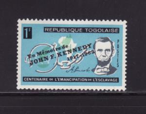 Togo 474 MH Presidents Abraham Lincoln and John F Kennedy