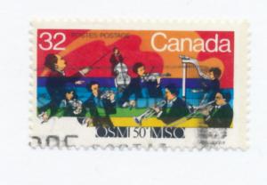 Canada 1984 Scott 1010 used - 32c,  Montreal Symphony Orchestra