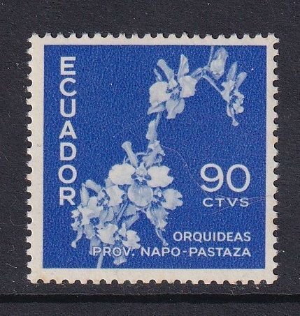 Ecuador   #627  MNH 1957  orchids 90c