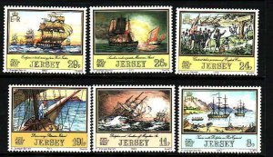 Jersey-Sc#300-5- id7-unused NH set-Ships-1983-