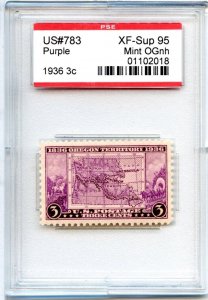 US SCOTT #783 MINT-XF-SUP-OG-NH GRADED 95 PSE ENCAPSULATED SMQ $50 (8/14/24 GP)