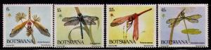 BOTSWANA Sc# 337 - 340 MNH FVF Set 4 Dragonflies