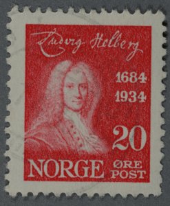 Norway #160 Used Fine/VF Bright Light Cancel HRM