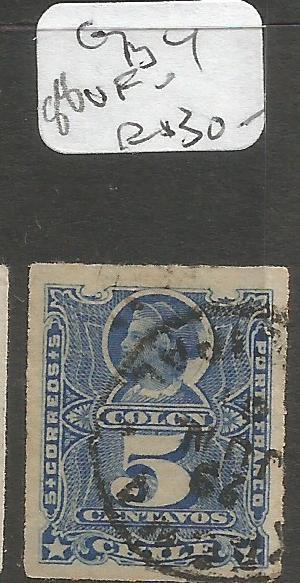 Chile-Peru War Tacna Stamp 4 VFU (2cnx)