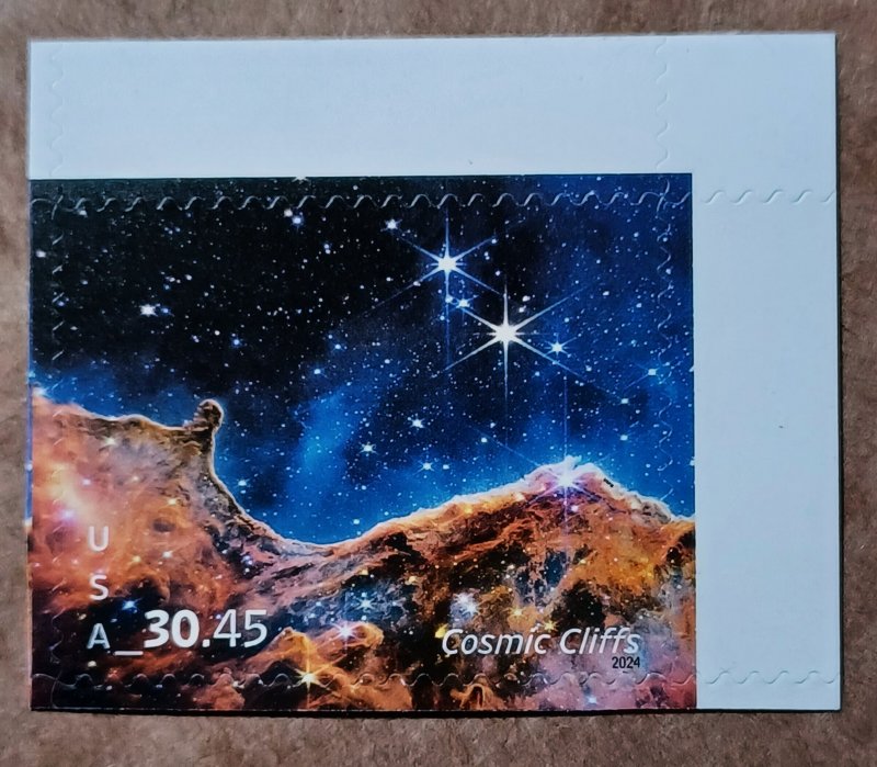 United States #5828 $30.45 Cosmic Cliffs Express Mail MNH (2024)