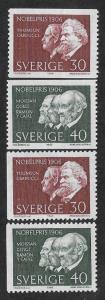 SWEDEN SC# 710-13  FVF/MOG 1966