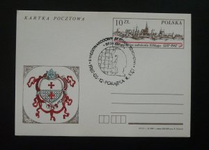chess postal stationery card Poland 1987