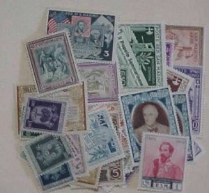 SAN MARINO 68 DIFF. STAMPS COMMEMORATIVE 1940's PLUS 10 DEFINITIVES MINT HINGED