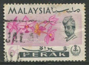 STAMP STATION PERTH Perak #142 Sultan Idris Shah Flower Type Used 1965