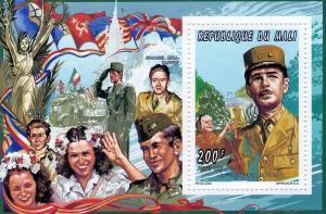 Mali 1995 WWII 50th.Ann.Liberation/De Gaulle SS MNH Bl.A77B