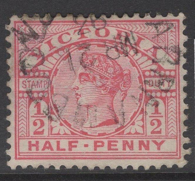 VICTORIA SG311 1887 ½d PINK USED