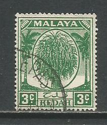 Malaya-Kedah   #63  Used  (1950)  c.v. $1.00