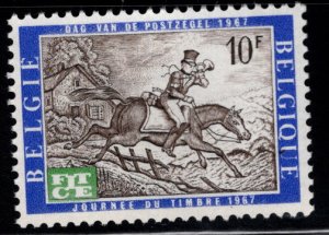 Belgium Scott 687 MNH** Post Rider on Horse FITCE  Inscribed