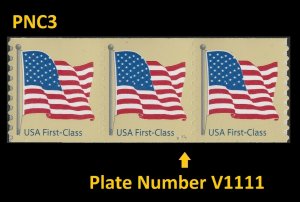 US 4134 Old Glory First Class NDN 41c PNC3 V1111 MNH 2007