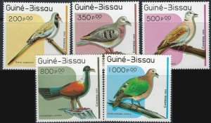 Guinea Bissau 813-17 MNH 1989 Birds (ak3328)