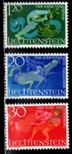 LIECHTENSTEIN Scott 421-423 MNH**