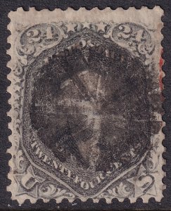 #78 Used, F-VF, Fancy cancel (CV $400 - ID37245) - Joseph Luft