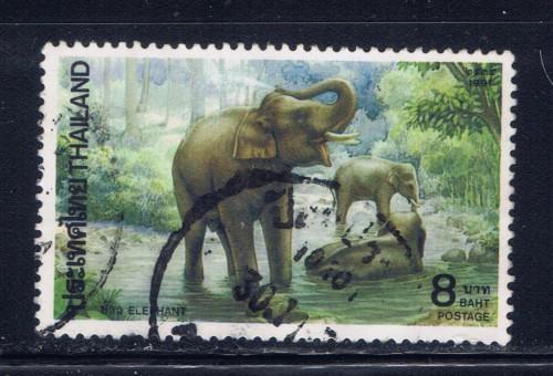 Thailand 1424 Used 1991 Elephants