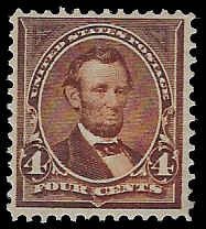 U.S. #280 MNH; 4c Lincoln (1898)