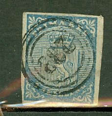 B: Norway 1 used, numeral cancel 283 Stegen, FACIT rare CV $175