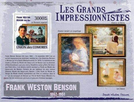 Comoros - Benson Artwork -  Stamp S/S  - 3E-189