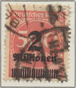 Germany Deutsches Reich Hyper Inflation 2 Mil on 500mk Mi311 1923