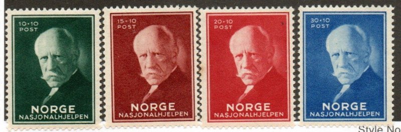 Norway B15-B18 Set Mint never hinged