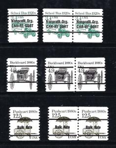 2123A, 2124A, 2133A, SINGLE, PAIR. nice, MINT NH