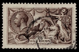GB GV SG399, 2s 6d deep sepia-brown WATERLOW, FINE USED. Cat £200. 