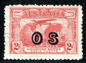 AUSTRALIA Official SG.O123 2d AIR *OS* Overprint (1931) Used Cat £27+ LBLUE78