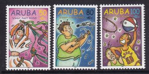 Aruba  #B53-B55   MNH 1998  child welfare