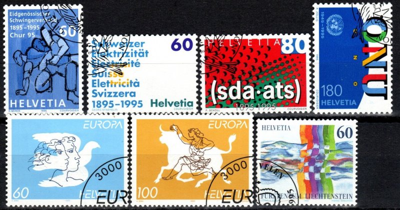 Switzerland #954-60 F-VF Used CV $6.10 (X2403)