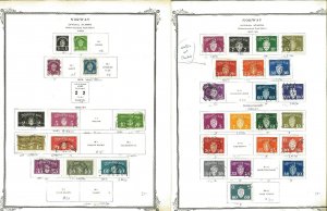 Norway 1856-1973 M & U (mostly) Hinged & in Mounts on Scott Specialty Pages