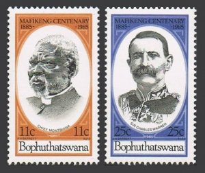 SA-Bophuthatswana 137-138,MNH.Michel 137-138. Montshuwa,Sir Charles Warren,1985.