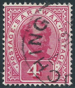 Sarawak, Sc #39, 4c Used