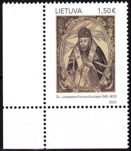 LITHUANIA 2023-18 Religion Art: St. Josapath Death 400 Years. CORNER, MNH