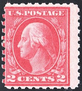 SC#463 2¢ Washington Single (1916) MNH