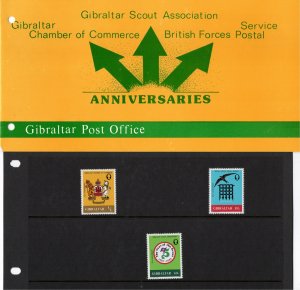 Gibraltar 1982 Sc 437-9 Presentation Pack