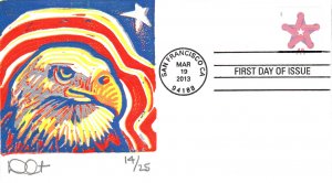 #4749 Patriotic Star Curtis FDC