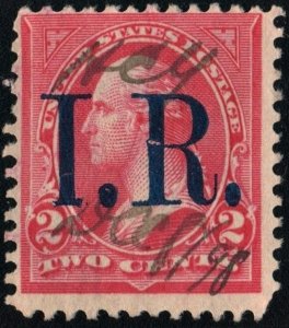 R155 2¢ Internal Revenue Stamp (1898) Used