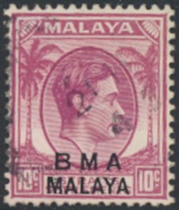 Straits Settlements  OPT BMA Malaya  SC# 262  Used Die I  see colour details ...