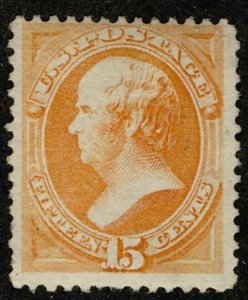 USA #163 F/VF OG LH, wonderful impression and color, much better than normall...