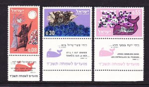 Israel 242-44 MNH 1963 Jewish NEW YEAR 5724 Full Set w/Tabs