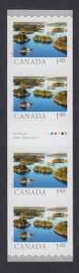 GUTTER strip 4 = THOUSAND ISLANDS = FAR and WIDE =$1.40 USA rate MNH Canada 2024