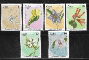 Cuba 2369-2374 Wildflowers set MNH