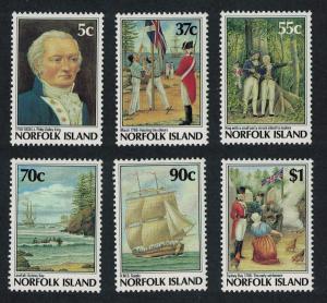 Norfolk Bicentenary Foundation of First Settlement 6v SG#438-443 SC#426//436