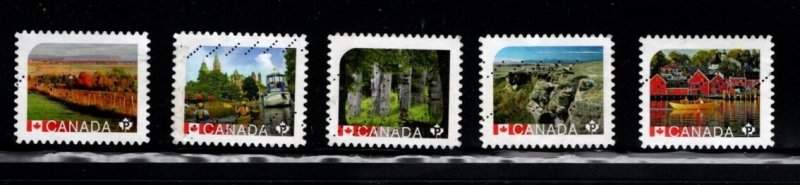 Canada - #2890 - 2894 2016 UNESCO set/5 - Used