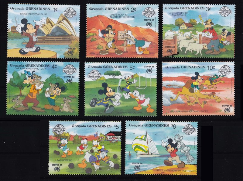 Grenada Grenadines Scott 998-1005 Mint never hinged.