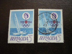 Stamps - Bermuda - Scott# 195 - Mint Hinged & Used Set of 1 Stamp