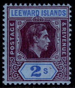 LEEWARD ISLANDS GVI SG111a, 2s reddish purple & blue/blue, LH MINT. Cat £16.